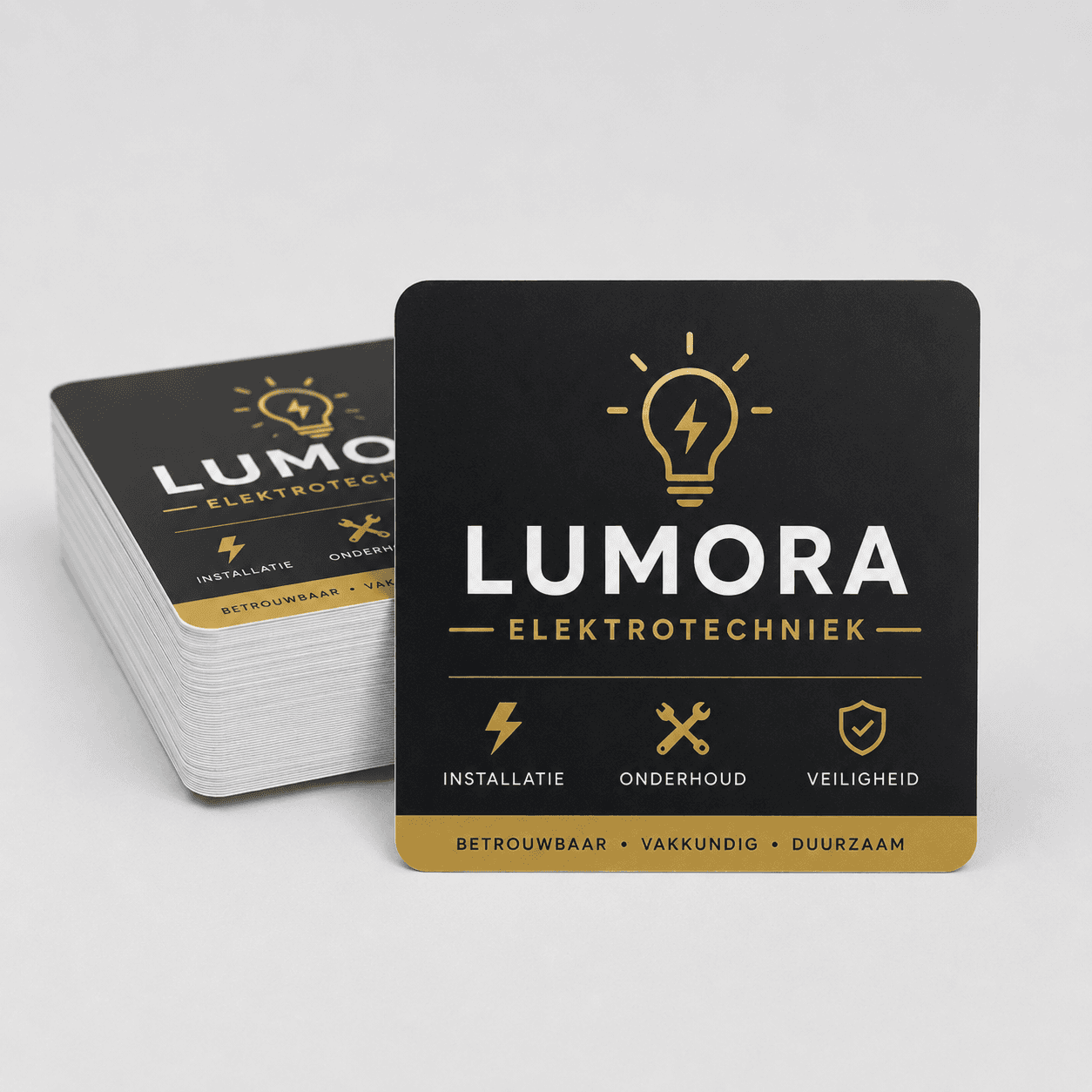 Bedrijfsstickers met logo — zelf ontworpen voor branding